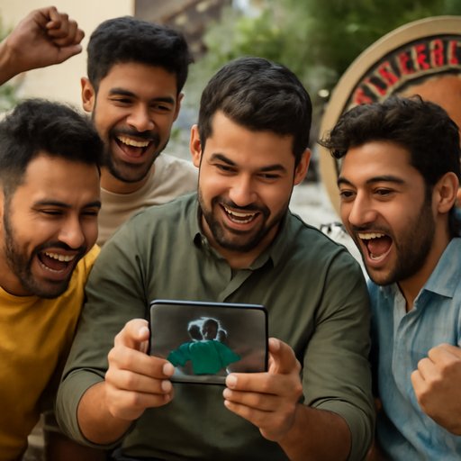PK3 آل راؤنڈر میدان میں اشارہ کرتے ہوئے